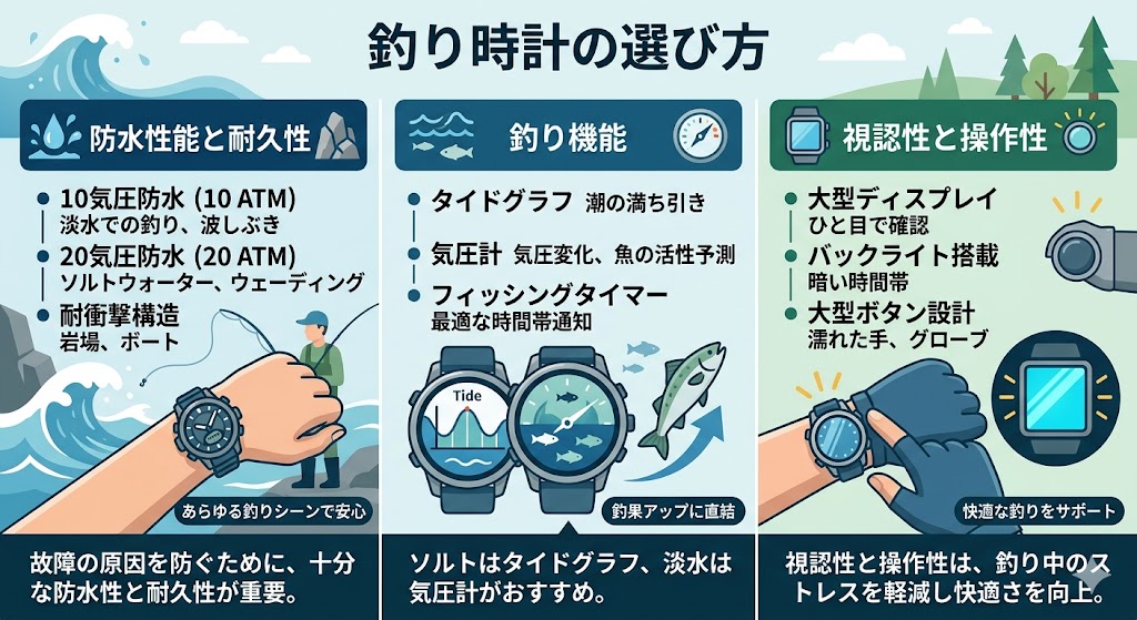釣り時計の選び方